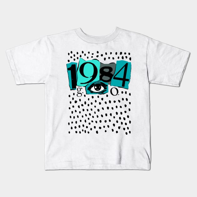 1984 Kids T-Shirt by MoSt90